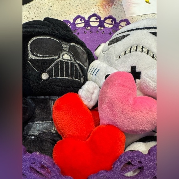 Star Wars Valentines Day Plush Bouquet Darth Vader & Stormtrooper 14" 5 … - Picture 3 of 4